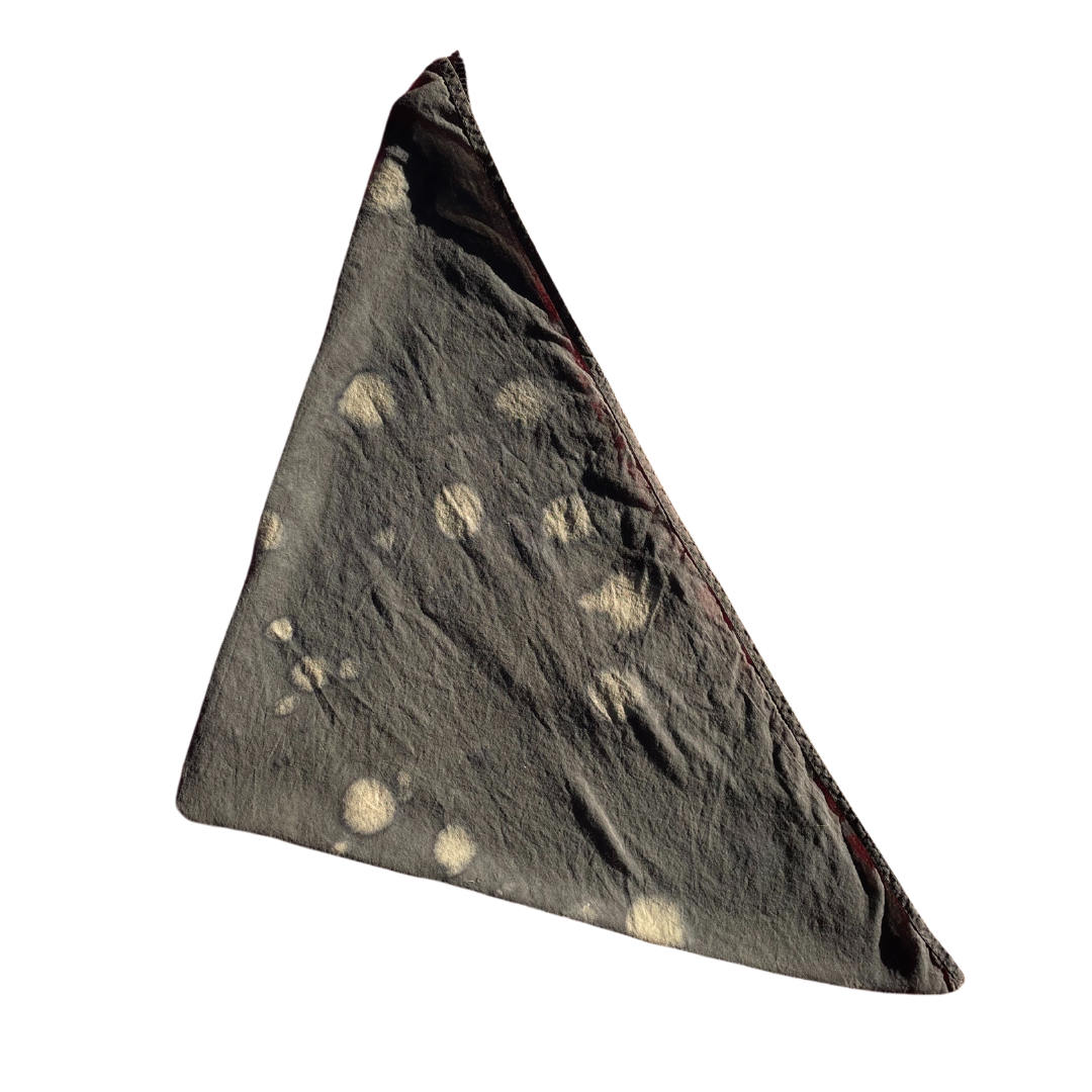 Frozen Stars. Botanically Dyed Bandana.
