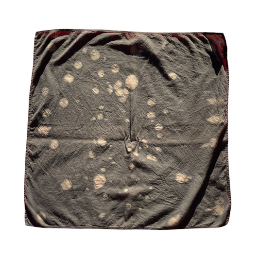 Frozen Stars. Botanically Dyed Bandana.