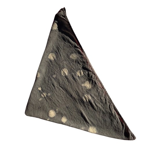 Frozen Stars. Botanically Dyed Bandana.